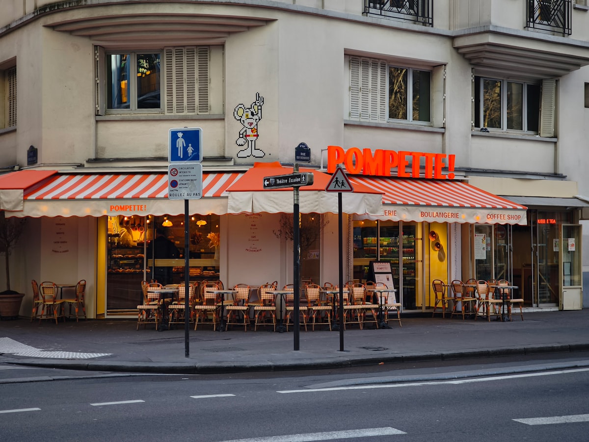 At the Restaurant and Café